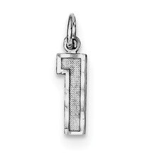 Sterling Silver Small #10 Charm hide-image