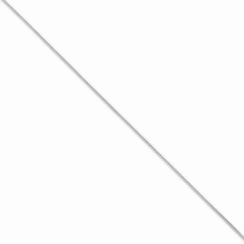 Sterling Silver Round Snake Chain Bracelet