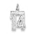 Sterling Silver Small #14 Charm hide-image