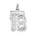 Sterling Silver Small #18 Charm hide-image