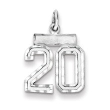 Sterling Silver Small #20 Charm hide-image