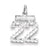 Sterling Silver Small #22 Charm hide-image