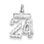 Sterling Silver Small #24 Charm hide-image