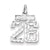 Sterling Silver Small #26 Charm hide-image