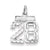 Sterling Silver Small #28 Charm hide-image