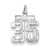 Sterling Silver Small #35 Charm hide-image