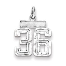 Sterling Silver Small #36 Charm hide-image