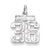Sterling Silver Small #36 Charm hide-image