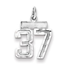 Sterling Silver Small #37 Charm hide-image