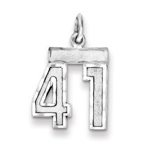 Sterling Silver Small #41 Charm hide-image