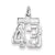 Sterling Silver Small #43 Charm hide-image