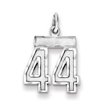 Sterling Silver Small #44 Charm hide-image
