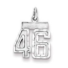 Sterling Silver Small #46 Charm hide-image