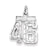 Sterling Silver Small #46 Charm hide-image