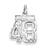 Sterling Silver Small #48 Charm hide-image