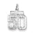 Sterling Silver Small #50 Charm hide-image