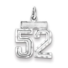 Sterling Silver Small #52 Charm hide-image