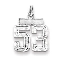 Sterling Silver Small #53 Charm hide-image