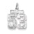 Sterling Silver Small #53 Charm hide-image