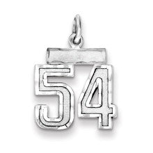 Sterling Silver Small #54 Charm hide-image