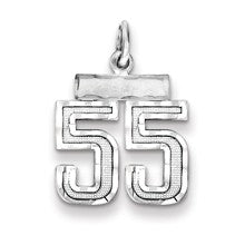 Sterling Silver Small #55 Charm hide-image