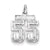 Sterling Silver Small #55 Charm hide-image