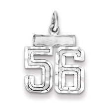 Sterling Silver Small #56 Charm hide-image