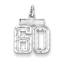Sterling Silver Small #60 Charm hide-image