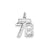 Small #78 Charm in Sterling Silver