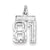 Sterling Silver Small #81 Charm hide-image