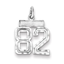 Sterling Silver Small #82 Charm hide-image