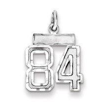 Sterling Silver Small #84 Charm hide-image