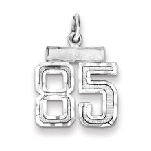 Sterling Silver Small #85 Charm hide-image
