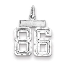 Sterling Silver Small #86 Charm hide-image
