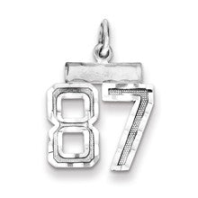 Sterling Silver Small #87 Charm hide-image