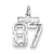 Sterling Silver Small #87 Charm hide-image
