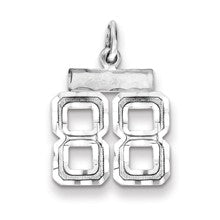 Sterling Silver Small #88 Charm hide-image