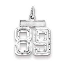 Sterling Silver Small #89 Charm hide-image