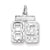 Sterling Silver Small #89 Charm hide-image