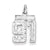 Sterling Silver Small #91 Charm hide-image