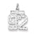 Sterling Silver Small #92 Charm hide-image