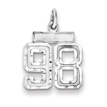 Sterling Silver Small #98 Charm hide-image