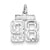 Sterling Silver Small #98 Charm hide-image