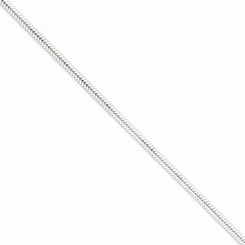 Sterling Silver Round Snake Chain