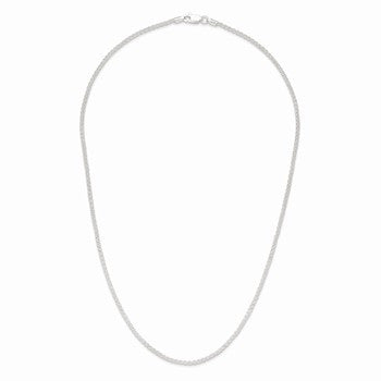 Sterling Silver Round Spiga Chain