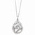 Sterling Silver White Agate & CZ Dew Of Heaven Necklace