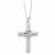 Sterling Silver The Lord Is My Shepherd Cross Necklace