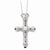 Sterling Silver Onyx, Ruby & Topaz Power Of The Cross Necklace