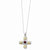 Sterling Silver & Gold-Plated Red & Clear CZ Wisdom Necklace