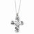 Sterling Silver Antiqued Remain Me Cross Necklace
